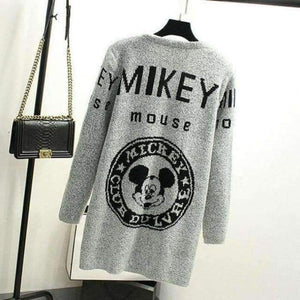 Planet Gates 05 / One Size Fashion Star Pattern Cardigans Female Sweaters Long Sleeve Knitted Slim Women Sweater Cardigan