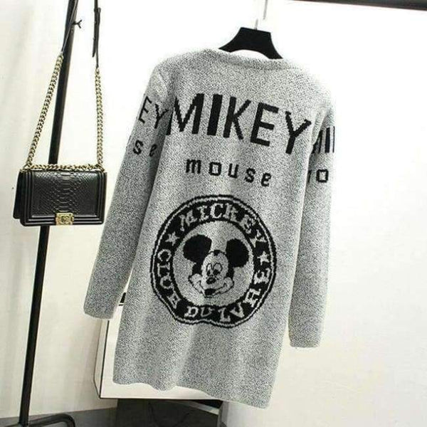 Planet Gates 05 / One Size Fashion Star Pattern Cardigans Female Sweaters Long Sleeve Knitted Slim Women Sweater Cardigan