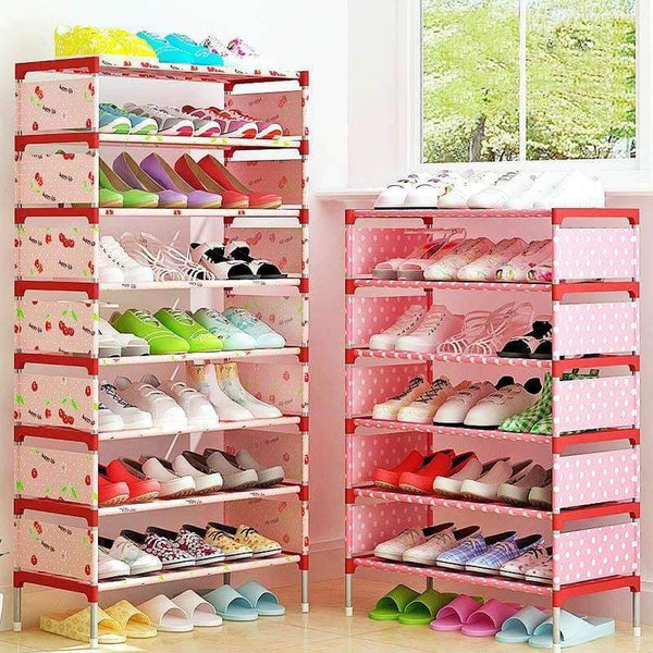 Planet Gates 05A-Lattice-digital Multi Layer Shoe Rack Nonwovens Easy to install Shoe cabinet Shelf Storage Organizer Stand Holder Space Saving Furniture