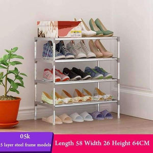 Planet Gates 05K gray Multi Layer Shoe Rack with handrail Galvanized steel pipe shoe cabinet shoe organizer removable shoe storage for home furniture