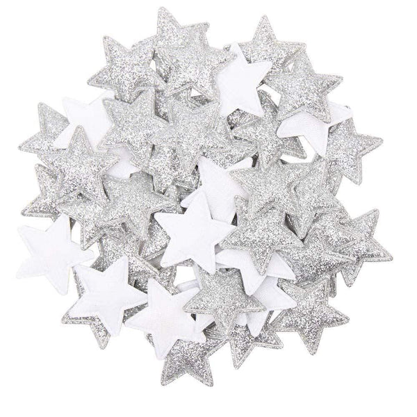 Planet Gates 06 100pcs Glitter Patches Shiny Solid Crown Heart Star Rabbit Accessory For Apparel Sewing Materials Garment Decoration