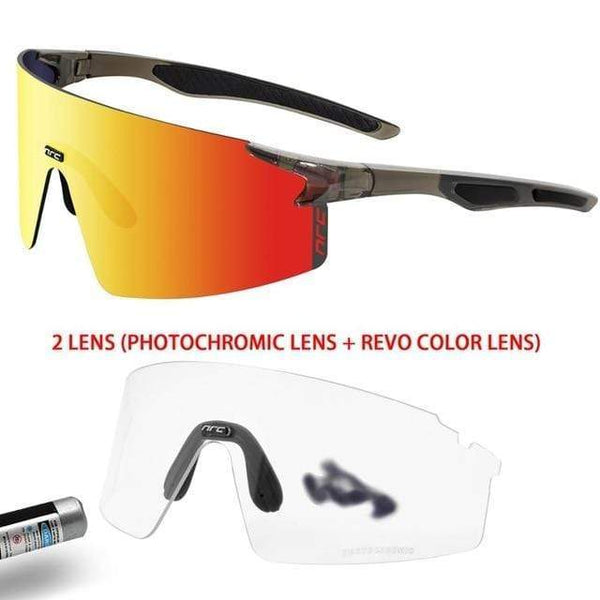 Planet Gates 06 2 / Photochromic-2lens 3 Lens UV400 Cycling Sunglasses TR90 Sports Bicycle Glasses MTB Mountain Bike Fishing Hiking Riding Eyewear for men women