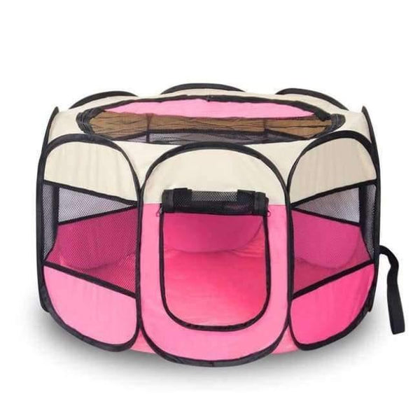 Portable Folding Pet tent Dog House Cage Dog Cat Tent Playpen Puppy Kennel Easy Operation Octagonal Fence outdoor supplies - Planet Gates