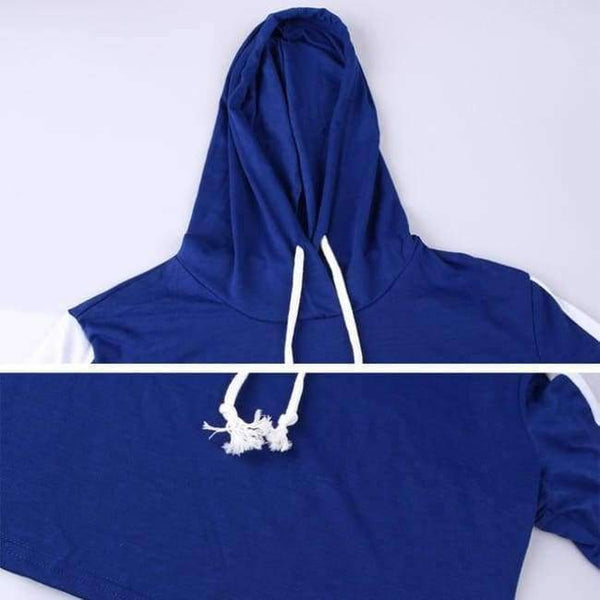 Planet Gates 06 blue (hoodie) / L Long Sleeve Crop Tops And Legging Two Piece Sets Women 2018 Autumn Winter Streetwear Patchwork Pink Sporty Women Suit