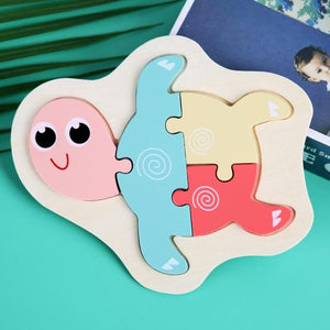 Planet Gates 06 / China 3D Wooden Puzzle Toys For Children Cartoon Animal Vehicle Wood PuzzlesJigsaw Intelligence Kid Baby Early Educational Toys Gifts