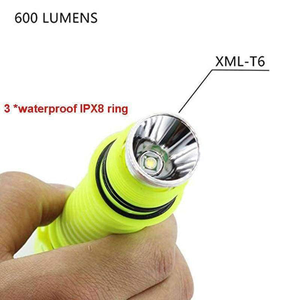 Planet Gates 06 LED Diving Flashlight Lantern for Spearfishing Submarine Scuba Flashlight Dive Lighting Waterproof Underwater Light