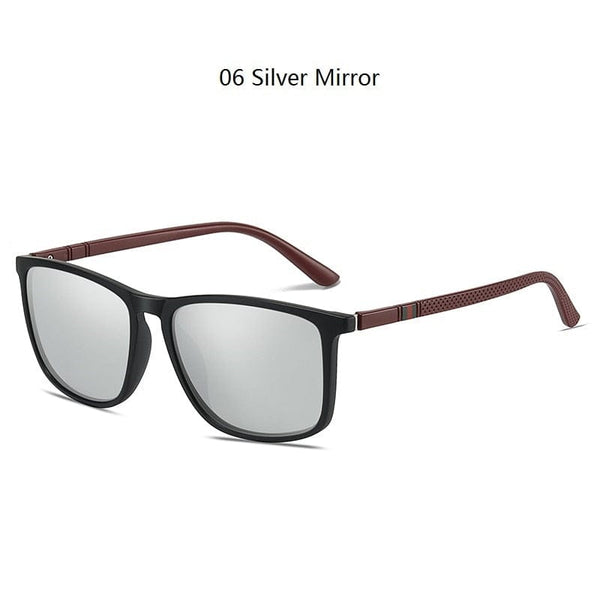 Planet Gates 06 Silver Mirror / Polarized sunglasses Luxury Square Vintage Polarized Sunglasses For Men Women Fashion Travel Driving Anti-glare Sun Glasses Male TR90 Eyewear UV400