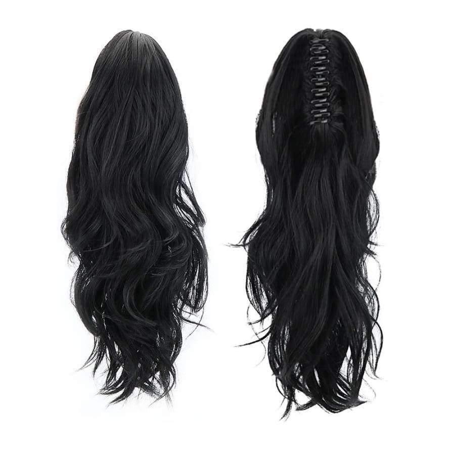 Planet Gates 06A-06B / 16-21inches Synthetic Claw Ponytail Wig Hair Extensions Brown Blonde Wave Clip In Human Ponytail Hair Extensions Heat Resistant Hairpieces