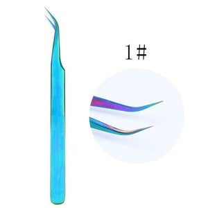 Planet Gates 07 21 Style Rainbow Stainless Steel Nail Cuticle Pusher Tweezer Nail Art Files UV Gel Polish Remove Manicure Care Groove Clean Tool