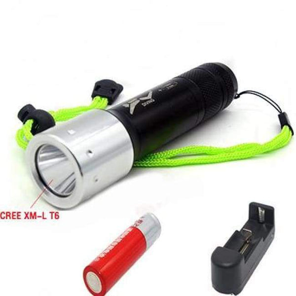 Planet Gates 07-BC LED Diving Flashlight Lantern for Spearfishing Submarine Scuba Flashlight Dive Lighting Waterproof Underwater Light