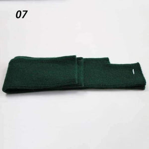 Planet Gates 07-Dark Green / 60cm Sparsil Women Winter Long Cashmere Gloves Solid Knitted Mittens Soft Warm Arm Guantes Female Autumn Opera 60cm Lady Glove