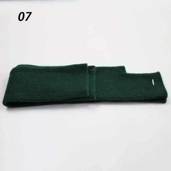 Planet Gates 07-Dark Green / 60cm Sparsil Women Winter Long Cashmere Gloves Solid Knitted Mittens Soft Warm Arm Guantes Female Autumn Opera 60cm Lady Glove