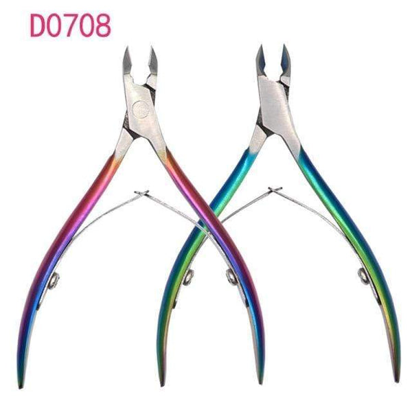 Planet Gates 0708 1pcs Double-ended Stainless Steel Cuticle Pusher Dead Skin Push Remover For Pedicure Manicure Nail Art Cleaner Care Tool