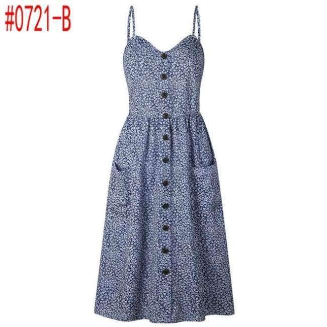 Planet Gates 0861-A / S Summer Women Dress 2018 Vintage Sexy Bohemian Floral Tunic Beach Dress Sundress Pocket Red White Dress Striped Female Brand Ali9