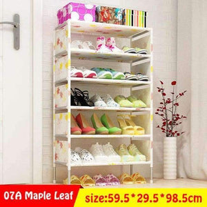 Planet Gates 07A-Maple-Leaf Multi Layer Shoe Rack Nonwovens Easy to install Shoe cabinet Shelf Storage Organizer Stand Holder Space Saving Furniture
