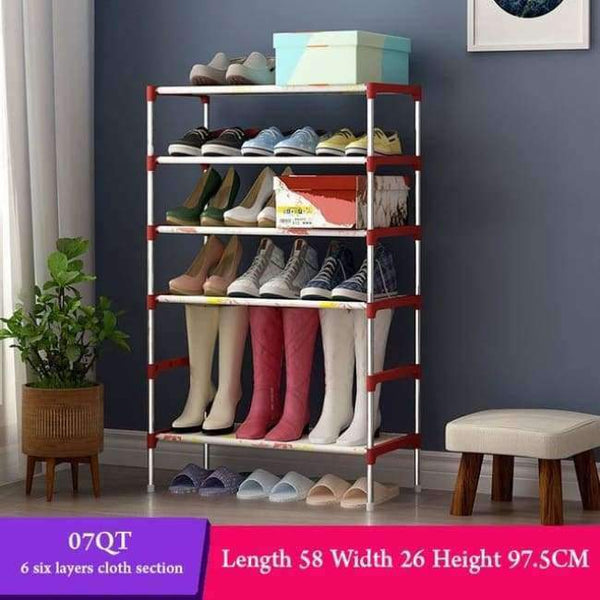 Planet Gates 07QT Maple leaves Multi Layer Shoe Rack with handrail Galvanized steel pipe shoe cabinet shoe organizer removable shoe storage for home furniture