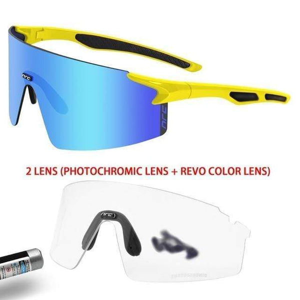 Planet Gates 08 2 / Photochromic-2lens 3 Lens UV400 Cycling Sunglasses TR90 Sports Bicycle Glasses MTB Mountain Bike Fishing Hiking Riding Eyewear for men women