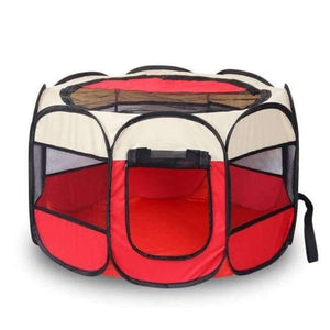 Planet Gates 08 / 65X65X43 Portable Folding Pet tent Dog House Cage Dog Cat Tent Playpen Puppy Kennel Easy Operation Octagonal Fence outdoor supplies
