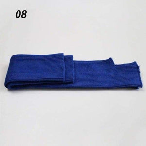 Planet Gates 08-Diamond Blue / 60cm Sparsil Women Winter Long Cashmere Gloves Solid Knitted Mittens Soft Warm Arm Guantes Female Autumn Opera 60cm Lady Glove