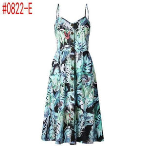 Planet Gates 0822-E/S Letní dámské šaty 2018 Vintage Sexy Boho Květinové Tuniky Plážové Šaty Letní šaty Kapsy Červené Bílé Šaty Pruhované Dámské Značka Ali9