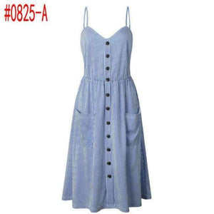 Planet Gates 0825-A/S Letní dámské šaty 2018 Vintage Sexy Boho Květinové Tuniky Plážové Šaty Letní šaty Kapsy Červené Bílé Šaty Pruhované Dámské Značka Ali9