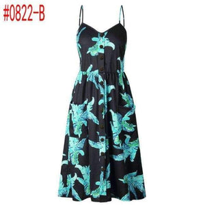 Planet Gates 0861-A/S Letní dámské šaty 2018 Vintage Sexy Boho Květinové Tuniky Plážové Šaty Letní šaty Kapsy Červené Bílé Šaty Pruhované Dámské Značka Ali9