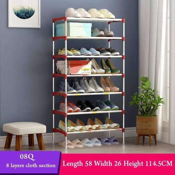 Planet Gates 08Q Maple leaves Multi Layer Shoe Rack with handrail Galvanized steel pipe shoe cabinet shoe organizer removable shoe storage for home furniture