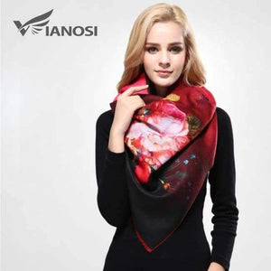 Planet Gates 09 / China / 185CM X 65CM Newest Design Bandana Printing Winter Scarf Women Shawls Thicken Warm Scarves Wool Brand Scarf Woman Wrap VA070