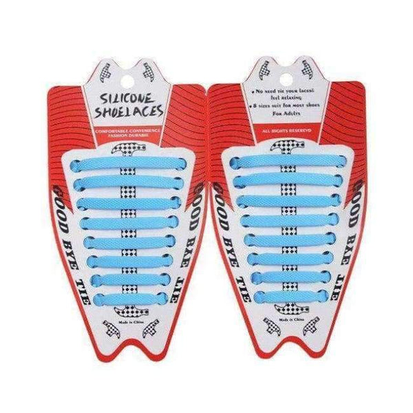 2018 New Arrival Cheap Free Shipping 1Set/16Pcs Creative Patents Adults Hammer Silicone Elastic Shoelaces Lazy No Tie Shoe Laces - 09 Light