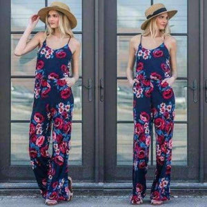 Planet Gates --0901-Dark blue / S Body Feminino Elegant Jumpsuit Boho Jumpsuits For Women 2018 Holiday Bodysuit Women Fashion Rompers Rompers Womens Jumpsuit