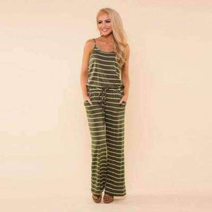 Planet Gates --0916-lvsetiao / S Body Feminino Elegant Jumpsuit Boho Jumpsuits For Women 2018 Holiday Bodysuit Women Fashion Rompers Rompers Womens Jumpsuit