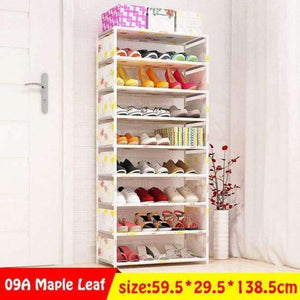 Planet Gates 09A-Maple-Leaf Multi Layer Shoe Rack Nonwovens Easy to install Shoe cabinet Shelf Storage Organizer Stand Holder Space Saving Furniture