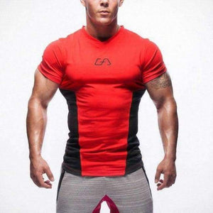 Planet Gates 1 1 / Asian sizeM GYM  New T-shirt men Tights Fitness Quick Dry Casual Stretch Top Tee Shirt Fitness Mma Plus Size Hot Sale