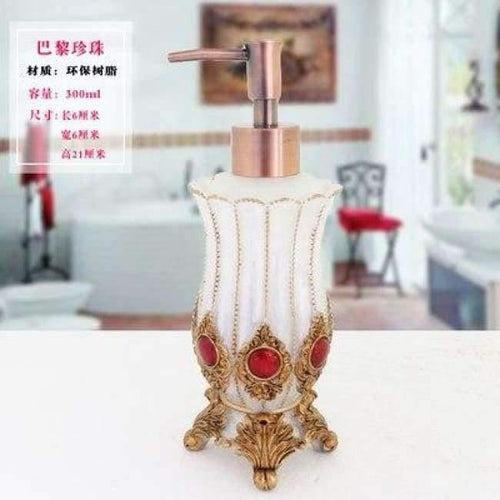 Planet Gates 1 1 Pcs Resin Soap Shampoo Dispenser Bathroom body Liquid Lotion Pump Action Bottle Holder Kitchen Bath Room Products 350ML