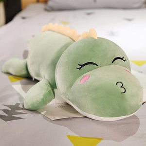 New Big Size Long Lovely Dinosaur Plush Toy Soft Cartoon Animal Dinosaur Stuffed Doll Boyfriend Pillow Kids Girl Birthday Gift