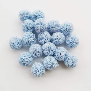 Planet Gates 1 100pcs/lot 15mm 10colors Mesh Flower Ball For Sewing On Scarf Shoes Hats Fur DIY Crafts Hair Clip Accessories