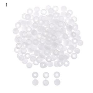 100Pcs Practical Hinged Plastic Screw Fold Snap Protective Cap Button Nuts Cover Bolts Protect Furniture Exterior Decor Hardware