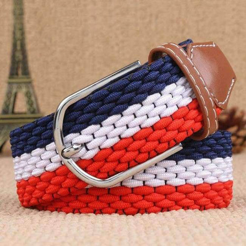 Planet Gates 1 / 105cm Width 3.3cm Unisex Elastic Belts Men&Women High Quality Pin Buckle Canvas Belts Casual Straps Waistband Fashion Knitted Belts