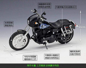 Planet Gates 1:12 Harley 2003 DYNA SUPER  GLIDE SPORT Metal Motorcycle Diecast Bike Car Model Toy Collection Mini Moto Gift