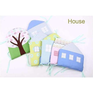Planet Gates 1-12Pc/Lot Infant Crib Bumper Bed Protector Baby Kids Cotton Cot Nursery bedding House bumper for boy and girl