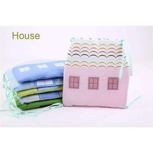 Planet Gates 1-12Pc/Lot Infant Crib Bumper Bed Protector Baby Kids Cotton Cot Nursery bedding House bumper for boy and girl