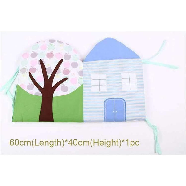 Planet Gates 1-12Pc/Lot Infant Crib Bumper Bed Protector Baby Kids Cotton Cot Nursery bedding House bumper for boy and girl