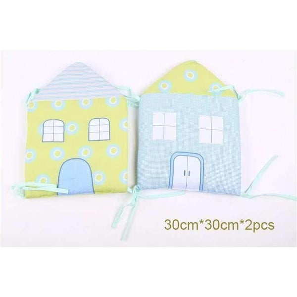 Planet Gates 1-12Pc/Lot Infant Crib Bumper Bed Protector Baby Kids Cotton Cot Nursery bedding House bumper for boy and girl