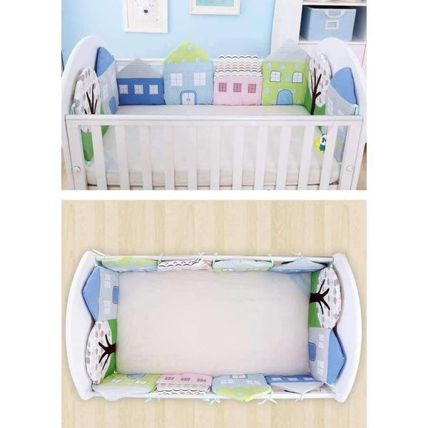 Planet Gates 1-12Pc/Lot Infant Crib Bumper Bed Protector Baby Kids Cotton Cot Nursery bedding House bumper for boy and girl