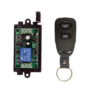 Planet Gates 1 / 12V / 315 MHz Wireless RF Remote Control Light Switch 10A Relay Output Radio DC 9V 12V 24V 1 CH Channel 1CH Receiver Module +Transmitter