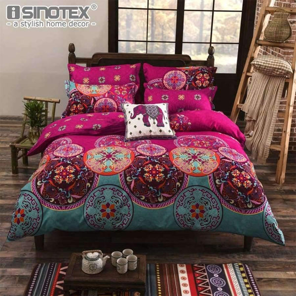 Planet Gates 1 / 150x200 3PCS / China Bedding Sets Sheet Pillowcase Duvet Cover Sets Soft Polyester Queen King Size Traditional Bohemian Home Textile Bedroom 3/4 PCS