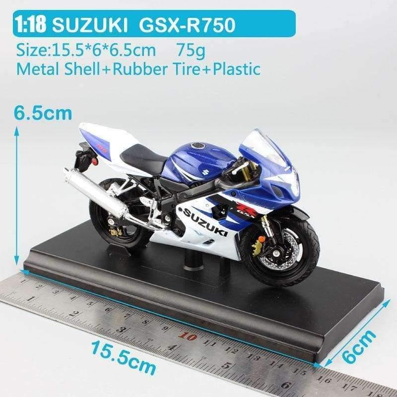 Planet Gates 1:18 scale children welly SUZUKI GSX R750 replica racing ride bike motorcycles Model Motocross metal miniatures car vehicle toy