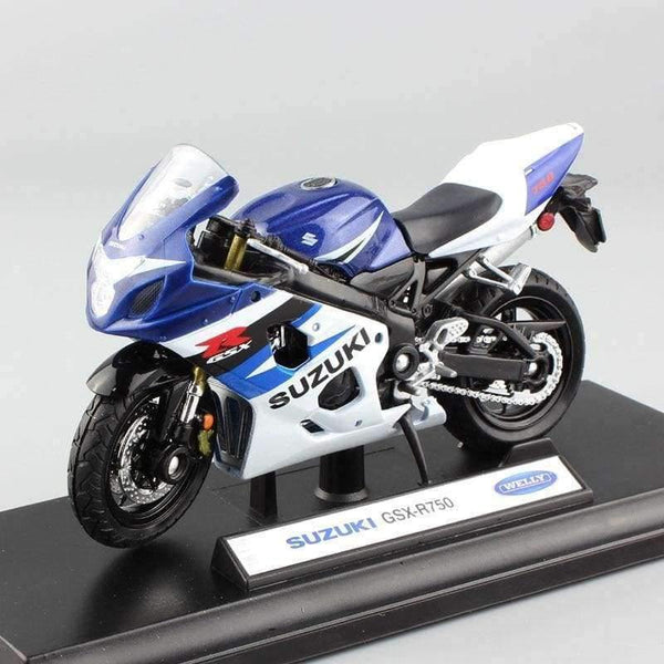 Planet Gates 1:18 scale children welly SUZUKI GSX R750 replica racing ride bike motorcycles Model Motocross metal miniatures car vehicle toy