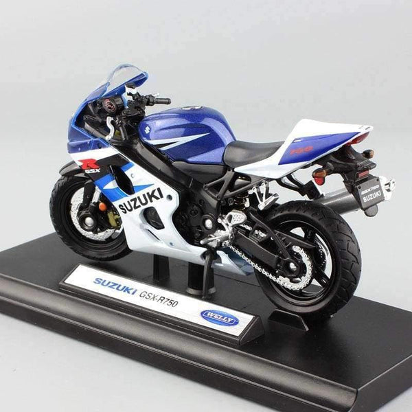 Planet Gates 1:18 scale children welly SUZUKI GSX R750 replica racing ride bike motorcycles Model Motocross metal miniatures car vehicle toy