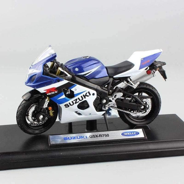 Planet Gates 1:18 scale children welly SUZUKI GSX R750 replica racing ride bike motorcycles Model Motocross metal miniatures car vehicle toy